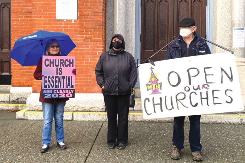 Churchgoers in Victoria call for the reopening of churches in 2021. The Archdiocese of Vancouver has announced it will review the impact of the pandemic and restrictions on the Church in Vancouver.
