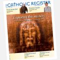 The front cover of the current issue of The Catholic Register