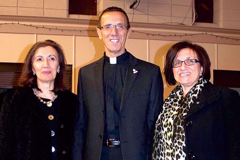 Spiritan Father Roberto Di Nardo, seen here with his sisters, was ordained to the order on May 23. 