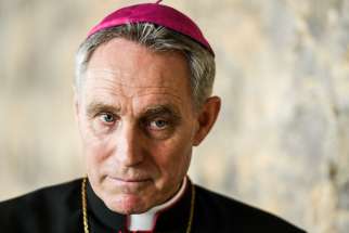 German Archbishop Georg Gänswein, private secretary of retired Pope Benedict XVI, is pictured in Bonn, Germany, March 16, 2019.