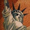 A depiction of the Statue of Liberty appears in mosaic, part of a larger piece in a side chapel at the Basilica of the National Shrine of the Immaculate Conception in Washington. An Ad Hoc Committee on Religious Liberty has called for &quot;a fortnight for freedom&quot; from June 21, the vigil of the feasts of St. John Fisher and St. Thomas More, to July 4, U.S. Independence Day.