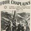 A 1948 print honoring the four chaplains who perished in the 1943 sinking of the USAT Dorchester is shown with an illustration of the tragic day. Father John P. Washington, along with Rabbi Alexander D. Goode, the Rev. George L. Fox, a Methodist minister , and the Rev. Clark V. Poling, a Dutch Reformed minister, all Army lieutenants, gave their life jackets to panicked soldiers scurrying to abandon the transport ship after it had been torpedoed by a German U-boat during World War II.