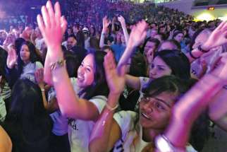 More than 2,000 young people prayed, sang, played and listened to inspirational talks at the inaugural Steubenville Toronto conference held at the Mattamy Centre July 4-6.