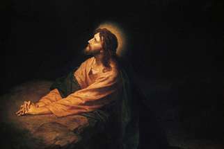 &quot;Christ in Gethsemane&quot; by Heinrich Hofmann, oil, 1886