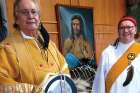 Deacon Rennie Nahanee, right, has celebrated Mass in the Squamish language with Fr. Garry Loubacane. He has concerns about bureaucratic efforts at reconciliation.