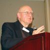 Fr. Alphonse de Valk speaks at the testimonial dinner in his honour Oct. 18.