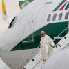 Pope Francis arrives at the international airport in Rio de Janeiro July 22. The pope is making his first trip outside Italy to attend World Youth Day, the international Catholic youth gathering.