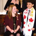 Annaliese Carr, left, was one of 12 recipients of the Ontario Junior Citizen of the Year award. The student from Simcoe, Ont.’s Holy Trinity Catholic High School raised almost $250,000 for Camp Trillium by swimming Lake Ontario last year.