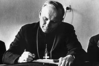 As bishop of Krakow in the 1960s, Karol Wojtyla, the future Pope John Paul II, was a prolific writer. He is pictured in an undated photo.