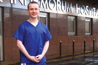 Dominican Br. Chris Gault, who trained as a doctor, is treating patients with COVID-19 in Belfast.