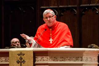 Cardinal Thomas Collins speaks at A Service of Prayer for the Persecuted Church April 10 in Toronto