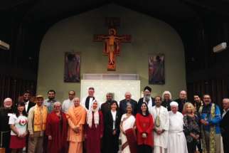Leaders and followers from 14 different religions gathered at St. Philip Neri Church in Toronto for the Interfaith Prayer Service for Peace at the beginning of October.