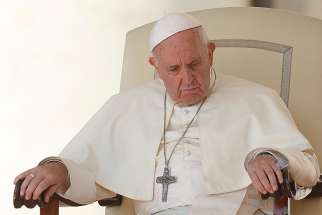  Pope Francis attends his general audience in St. Peter&#039;s Square at the Vatican Sept. 5.