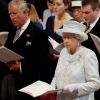 Britain&#039;s Queen Elizabeth II and Prince Charles attend a thanksgiving service to mark her diamond jubilee at St. Paul&#039;s Cathedral in central London June 5. Queen Elizabeth wrapped up a four-day celebration of her 60 years as England&#039;s ruling monarch with a church service and carriage procession through central London. 