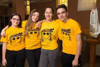 Natalia Opera (second from the left), who has been a camp counsellor the last two summers with St. Benedict&#039;s SummerDaze Day Camp, says the camp experience has been invaluable for helping “make a kid’s month.” 