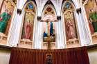A series of murals behind the altar of St. Mary’s Cathedral Basilica painted over in the 1950s were restored to their former glory for the Halifax landmark’s 200th anniversary.