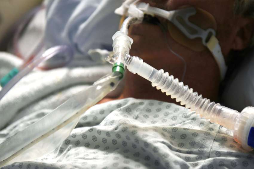 A file photo shows a patient on a ventilator. The Anscombe Bioethics Center, an Oxford-based institute serving the Catholic Church in the United Kingdom and Ireland, criticized the Court of Protection Sept. 4, 2023, for its late August ruling that denies an &quot;alert and conscious&quot; teenager on a ventilator the legal right to fight a move to put her in end-of-life care against her will.