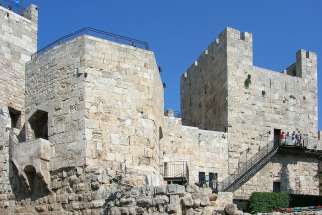 The Tower of David in Jerusalem. 