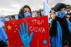 Ethnic Uyghur demonstrators take part in a protest against China in Istanbul Oct. 1, 2021. Bill S-211 wants to open up the flow of information, giving investors and consumers a clear view of how likely it is that vast supply chains spanning the globe and feeding Canadian corporations are incubating human rights violations such as the exploitation of Uyghurs in China.