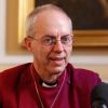 Archbishop Justin Welby of Canterbury, England, spiritual leader of the Anglican Communion, is seen at a June 14 press conference at the Venerable English College in Rome. Speaking to reporters after his first encounter with Pope Francis, Archbishop Wel by said he was struck by the pope&#039;s &quot;extraordinary humanity on fire with the spirit of Christ.&quot;