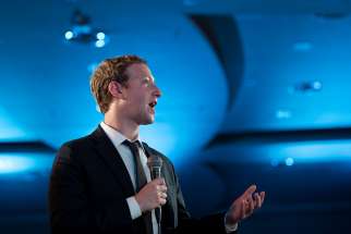 Mark Zuckerberg speaks at the CEO Summit during U.S. President Obama&#039;s trip to Panama.