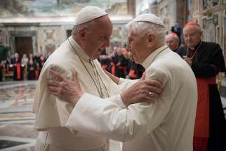  A letter from retired Pope Benedict XVI to Msgr. Dario Vigano, prefect of the Vatican Secretariat for Communications, was released by the Vatican March 12. The retired pope defends Pope Francis in the letter, which was written as a promotion for a book series titled, &quot;The Theology of Pope Francis.&quot; 